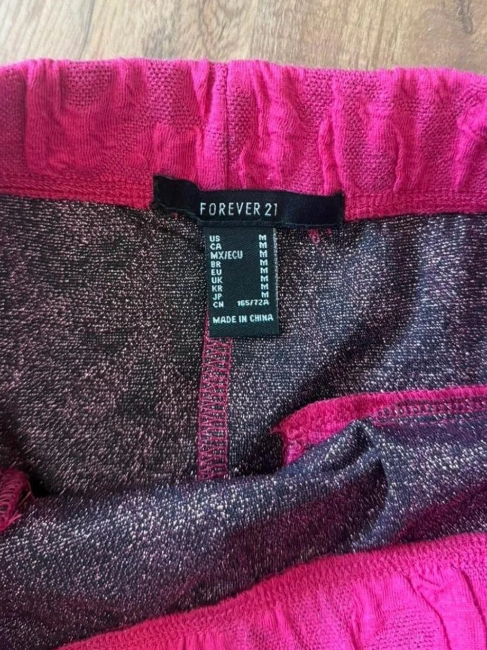 Forever 21 Hot Pink Textured Mini Skirt